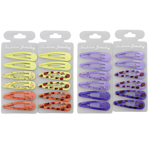 72 Pieces Cute Hair Clips