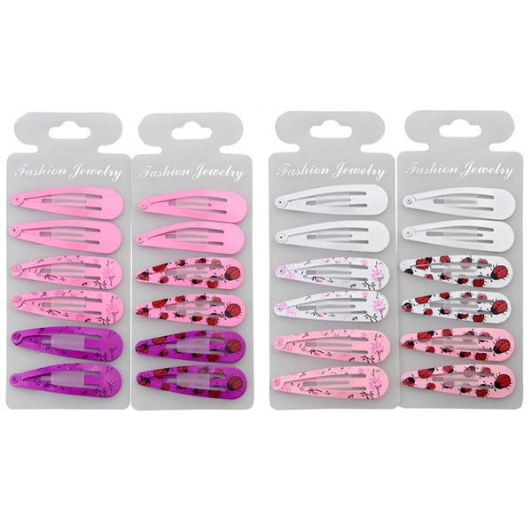 72 Pieces Cute Hair Clips