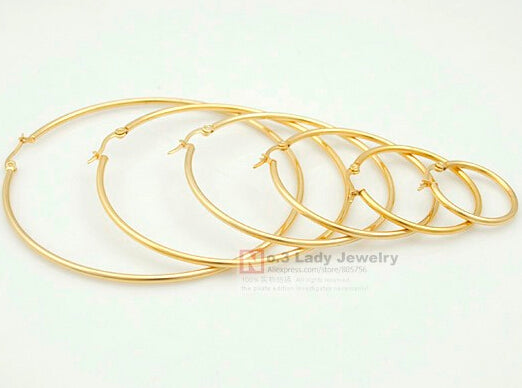 Steel Hoop Earrings