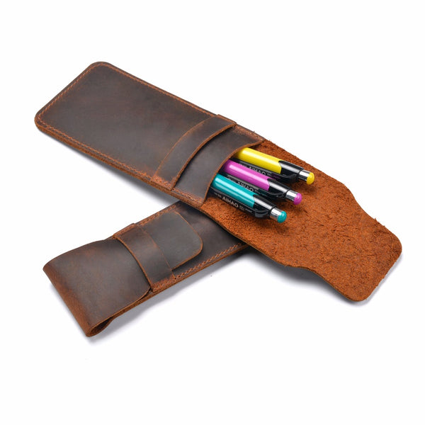 Genuine Leather Pen Bag