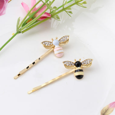 Crystal Bees Hair Clips