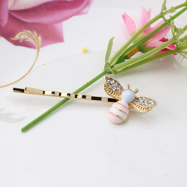 Crystal Bees Hair Clips