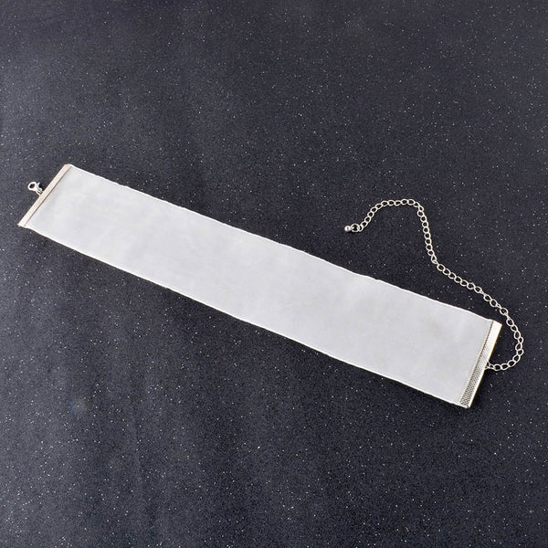 Wide Black Lace Tattoo Choker