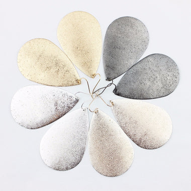 Metallic Teardrop Earrings