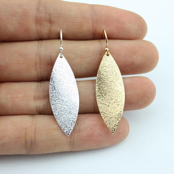 Metallic Teardrop Earrings