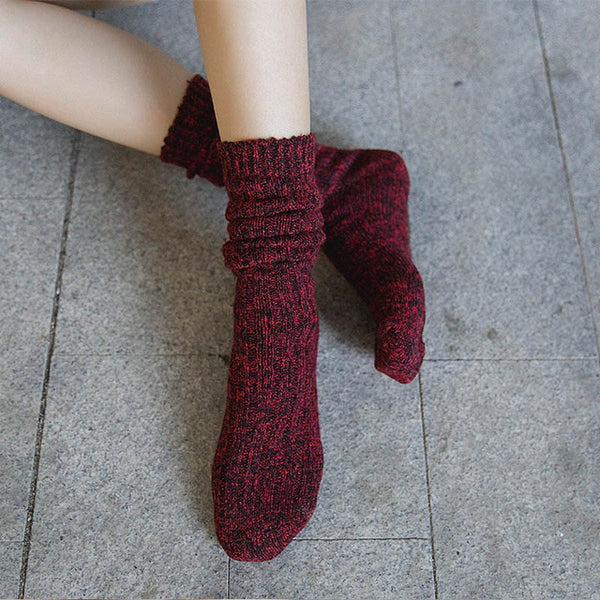 Vintage Knitted Warm Socks