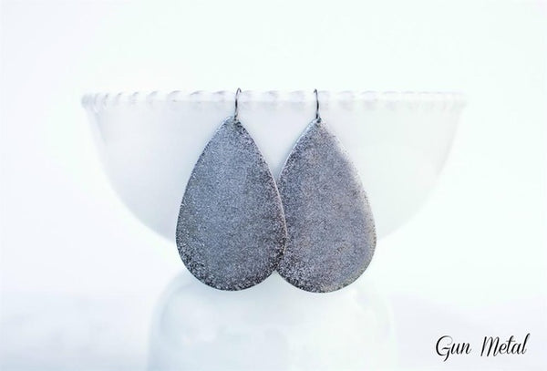 Metallic Teardrop Earrings