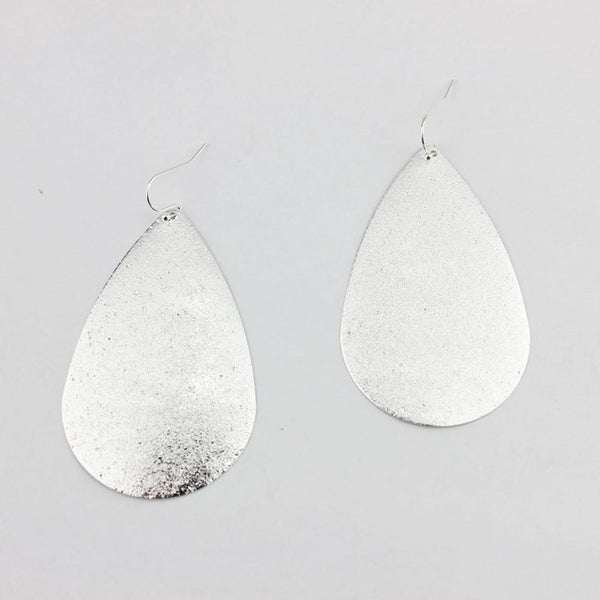 Metallic Teardrop Earrings