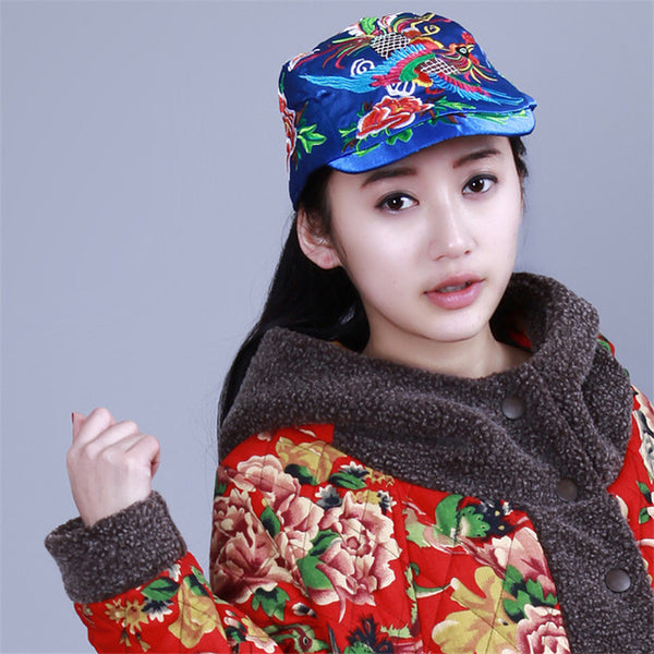 Floral Embroidery Hip Hop Hat