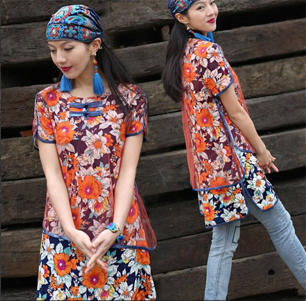 Floral Embroidery Hip Hop Hat