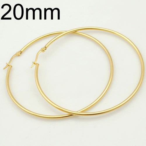 Steel Hoop Earrings