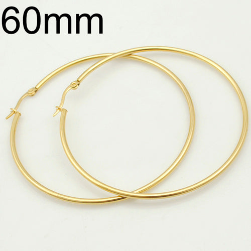 Steel Hoop Earrings