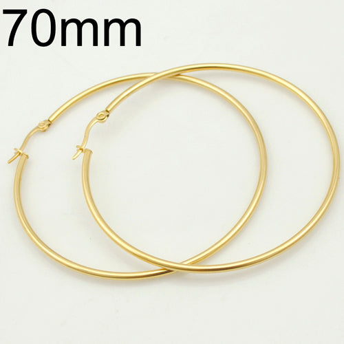 Steel Hoop Earrings